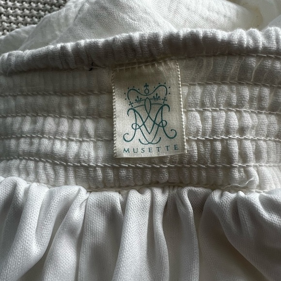 Musette Off White Halter Mini Sundress for Weddings - Picture 14 of 14